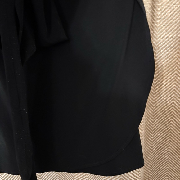 Small New York & Company Black Wrap Dress, Half Sleeves - Picture 6 of 8